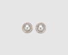 BUCHERER 18K Gold, Mabe Pearl, and Diamond Earclips