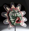 20th C. Pacific Northwest Kwakwaka'wakw Wood Sun Mask