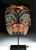 Early 20th C. Pacific Northwest Wood Beaver Mask