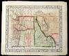 19th C Map Oregon, Washington, Idaho, & Part of Montana