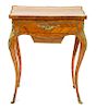 A Louis XV Style Gilt Metal Mounted Dressing Table Height 29 x width 25 x depth 16 inches.