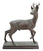 F. Dilles, (20th Century), Figure of a Standing Deer