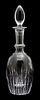 A Christofle Cut Crystal Decanter Height 13 3/4 inches.