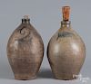 Two ovoid stoneware jugs