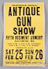 Antique gun show poster