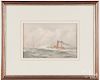 Two maritime lithographs