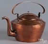 American dovetailed copper kettle