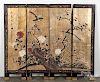 Chinese black lacquer screen