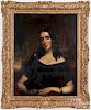 John Neagle oil on canvas portrait of a woman