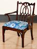 English Chippendale mahogany armchair