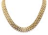 A 14 Karat Yellow Gold Collar Necklace, 38.10 dwts.