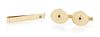 A Yellow Gold and Sapphire Cufflink and Tie Bar Set, Tiffany & Co., 11.30 dwts.