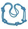 Blue Bead Knotted Long Necklace