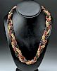 Egyptian Faience Bead Necklace - Braided Strands