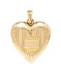 * A Collection of 14 Karat Yellow Gold Heart Motif Jewelry, 15.20 dwts.