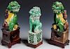 Group of 3 Antique Chinese Ceramic Foo Lion Figures