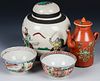 Group of 4 Chinese Export Porcelain Ceramics