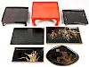 7 pc Japanese Lacquerware Collection