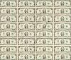 Full Sheet Uncut $2 Dollar Bills Signed by Warren Buffet and Bill Gates