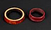 2 Assorted Antique Dowry Bangles, India