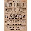 Salem Flying Artillery, Massachusetts Civil War Recruitment Broadside