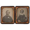 Southworth & Hawes, Quarter Plate Daguerreotypes of a Husband and Wife