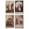 Exceptional Cabinet Cards of Sideshow Performers & Oddities, Incl. Giants, Little People, Albino, and More