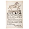 Illustrated Virginia Horse Breeding Broadside for Cleveland