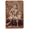 White Brave, Shoshone, Cabinet Card by Baker and Johnston