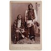 Cabinet Card of Kiowa-Apache Chiefs, Da-Va-Ko and Dor-Con-Each-La