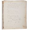 Cherokee Nation Autograph Album Owned by Miss Victoria Hicks, Niece of Chief John Ross