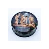 Russian Three (3) Part Lacquered Box with Painted Heteroerotic Scene to Top and Homoerotic Scene On