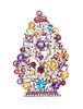 * A Collection of Silver Topped 10 Karat Yellow Gold, Diamond and Multi Gem Pendant/Brooches, 49.20 dwts.