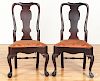 Pair of Chippendale style mahogany chairs