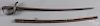 English Prosser cavalry sword with scabbard