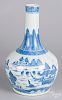 Chinese export porcelain Canton bottle vase