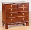 Queen Anne style cherry chest of drawers