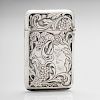 Sterling Match Safe with Bacchus Motif