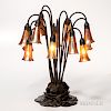 Tiffany Studios Twelve-light Lily Table Lamp