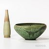 Clifton Art Pottery Bowl and Small Vase