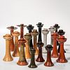 Seventeen-piece Jugtown Pottery Candlestick Collection