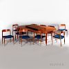 J.L. Moller Teak Dining Table and Ten Chairs