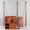 Poul Cadovius CADO Walnut Wall-mounted Desk and Shelves