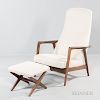 Dux Scandinavian Modern-style Lounge Chair and Ottoman