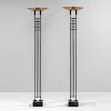 Pair of George Kovacs for Roche Bobois Halogen Torchiere Lamps