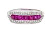 A Platinum, Ruby and Diamond Ring, 1.50 dwts.