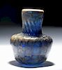 Rare Roman Blue Glass Unguent