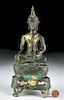 Thai Gilded Bronze Buddha - TL Tested Core