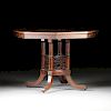 A CHIPPENDALE STYLE CARVED MAHOGANY CENTER TABLE, CIRCA 1880'S,