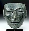 Superb Teotihuacan Green Stone Mask
